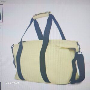 Rains Small Weekend Bag. Straw color. NWT.